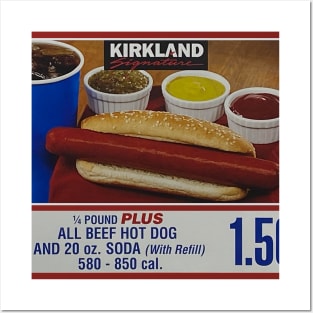 Kirkland Signature Hot Dog (Costco) Posters and Art